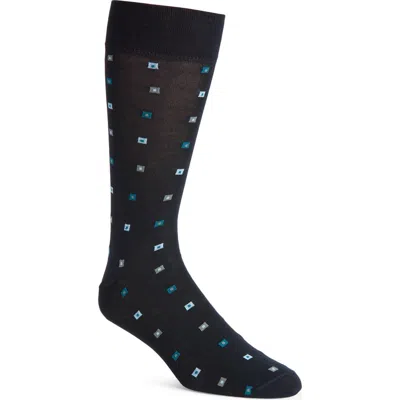Nordstrom Geometric Pattern Cotton Blend Dress Socks In Multi