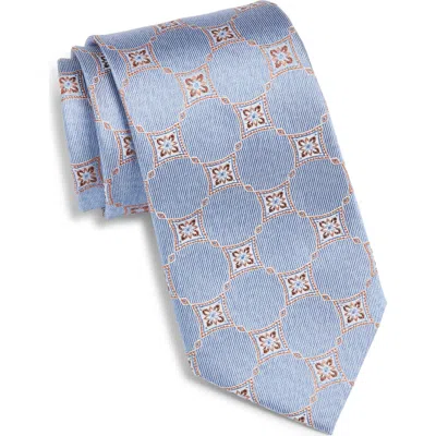 Nordstrom Geometric Silk Tie In Brown