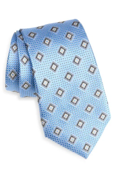Nordstrom Geometric Silk Tie In Brown