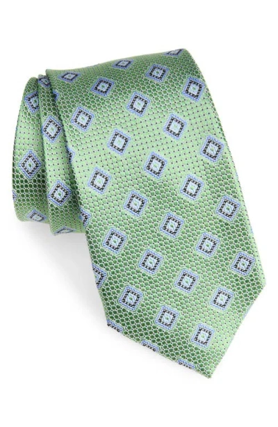 Nordstrom Geometric Silk Tie In Green