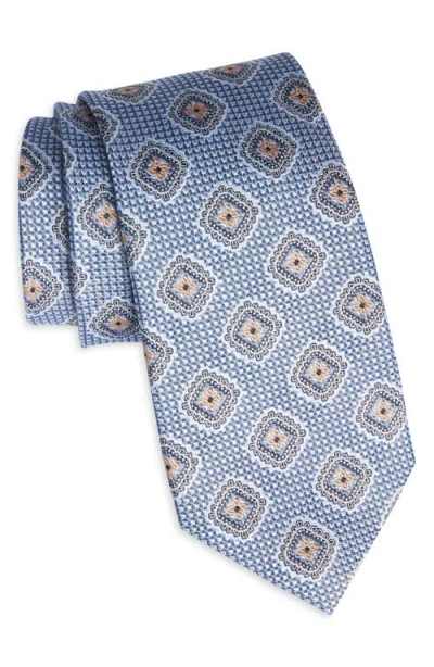 Nordstrom Geometric Silk Tie In Blue