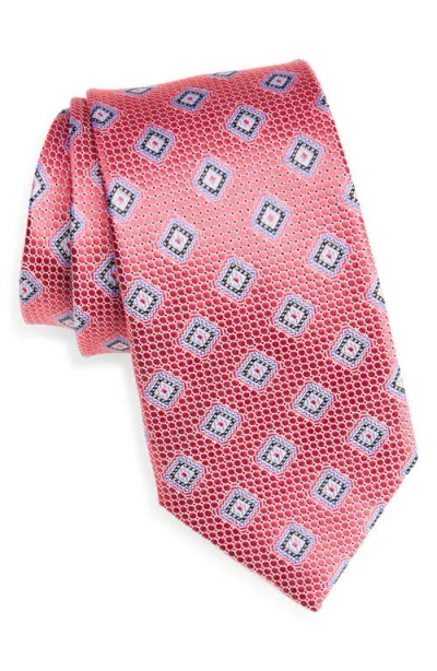 Nordstrom Geometric Silk Tie In Red