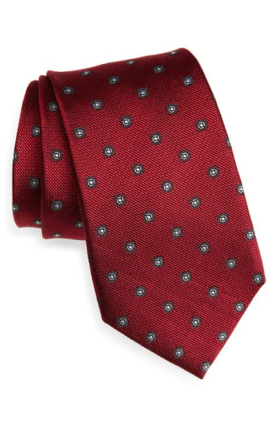 Nordstrom Geometric Silk Tie In Red