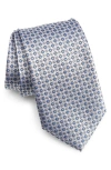 Nordstrom Geometric Silk Tie In White