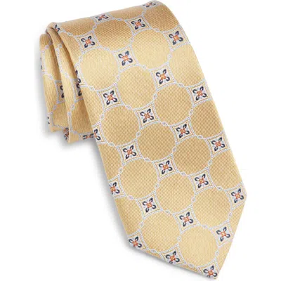 Nordstrom Geometric Silk Tie In Neutral