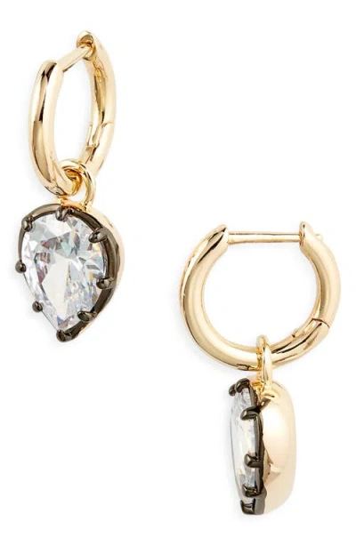Nordstrom Georgian Charm Hoop Drop Earrings In Gold