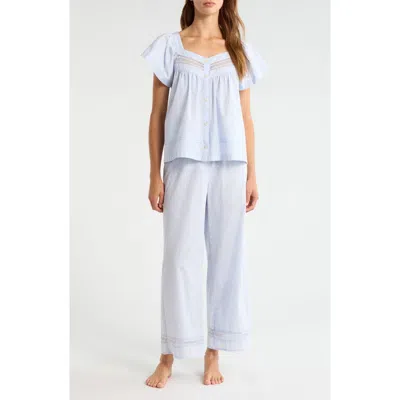 Nordstrom Gingham Cotton Pajamas In Blue