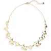 Nordstrom Ginkgo Leaf Collar Necklace In Gold