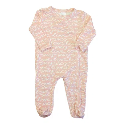 Pre-owned Nordstrom Kids' Girls Pink White Long Sleeve Outfit