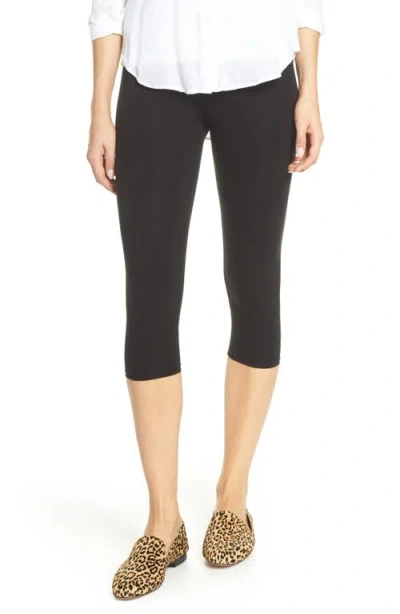 Nordstrom Go To High Waist Capri Leggings In Black