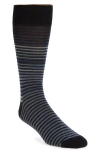 Nordstrom Gradient Stripe Wool Blend Dress Socks In Blue