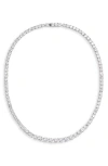 Nordstrom Graduated Cubic Zirconia Collar Necklace In Clear- Silver