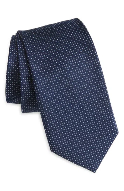 Nordstrom Grady Micro Dot Silk Tie In Blue