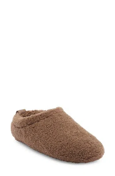 Nordstrom Greer Faux Shearling Clog Slipper In Brown