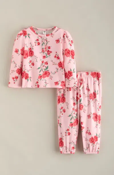 Nordstrom Babies'  Hacci Top And Jogger Pants Set In Multi