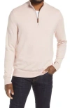 Nordstrom Half Zip Cotton & Cashmere Pullover Sweater In Neutral