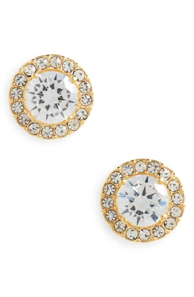 Nordstrom Halo Cubic Zirconia Stud Earrings In Gold