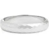 Nordstrom Hammered Hinge Bangle In Silver