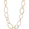 Nordstrom Hammered Link Long Necklace In Gold