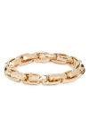 Nordstrom Hammered Link Stretch Bracelet In Gold