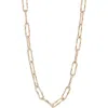 Nordstrom Hammered Paper Clip Chain Necklace In Gold