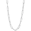 Nordstrom Hammered Paper Clip Chain Necklace In Metallic