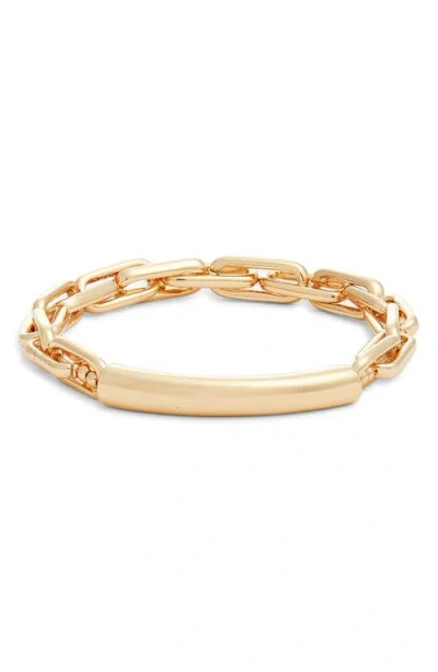 Nordstrom Hammered Tube Stretch Bracelet In Pattern