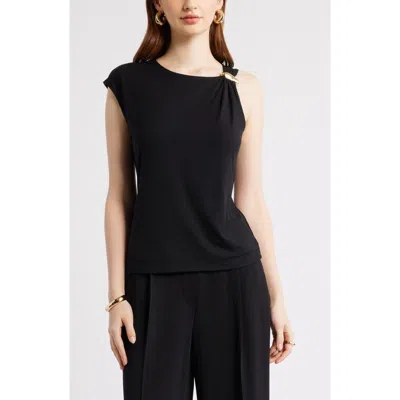 Nordstrom Hardware Accent Asymmetric Top In Black