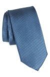 Nordstrom Haskin Textured Solid Silk Tie In Blue