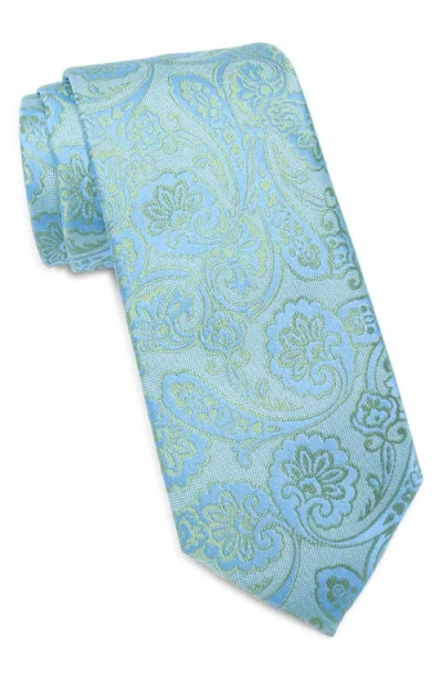 Nordstrom Hatch Paisley Silk Tie In Blue/green