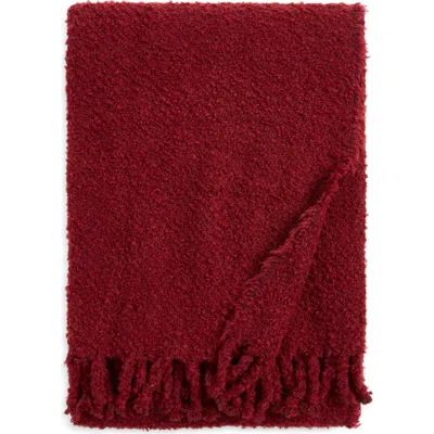 Nordstrom Haven Tassel Throw In Burgundy