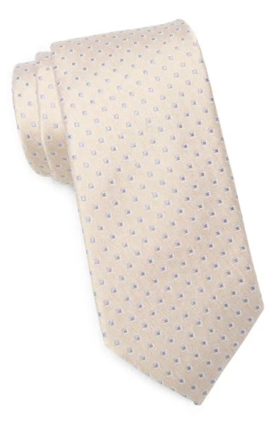 Nordstrom Healy Neat Silk Tie In Champagne