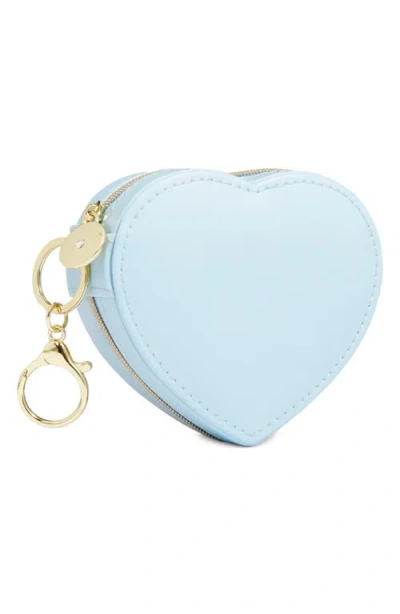 Nordstrom Heart Jewelry Box Key Chain In Blue