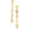 Nordstrom Heart Linear Drop Earrings In Gold