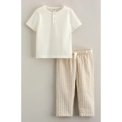 Nordstrom Babies'  Henley T-shirt & Pants Set In Multi