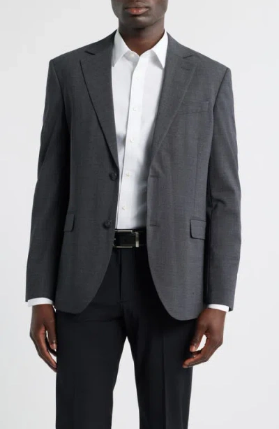Nordstrom Henrik Trim Fit Solid Stretch Wool Suit Jacket In Gray