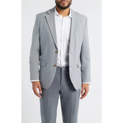 Nordstrom Henrik Trim Fit Solid Stretch Wool Suit Jacket In Gray