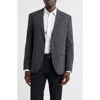 Nordstrom Henrik Trim Fit Solid Stretch Wool Suit Jacket In Gray