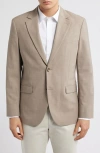 Nordstrom Henrik Trim Fit Stretch Italian Wool Suit Separate Jacket In Gray