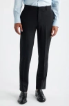 Nordstrom Henrik Trim Fit Stretch Italian Wool Suit Separate Pants In Black