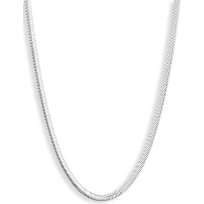 Nordstrom Herringbone Chain Necklace In Silver