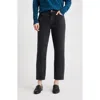 Nordstrom High Waist Slim Straight Leg Jeans In Black