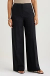 Nordstrom High Waist Wide Leg Pants In Black