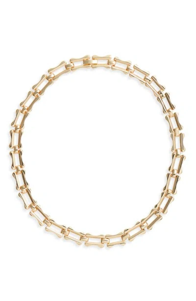 Nordstrom Hook Chain Collar Necklace In Gold