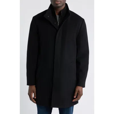 Nordstrom Hudson Wool Blend Car Coat In Black