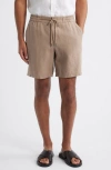 Nordstrom Hybrid City Flat Front Linen Shorts