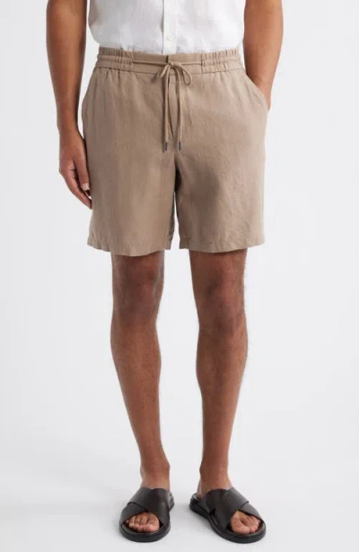 Nordstrom Hybrid City Flat Front Linen Shorts