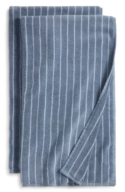 Nordstrom Hydrocotton Stripe Set Of 2 Bath Towels In Blue Chip Multi