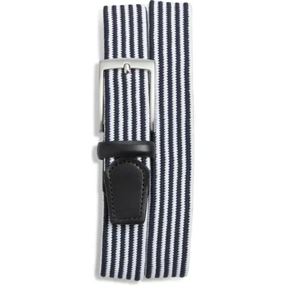 Nordstrom Ian Woven Elastic Belt In Black