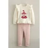 Nordstrom Babies'  Icon Ruffle Sweater & Leggings Set In Neutral